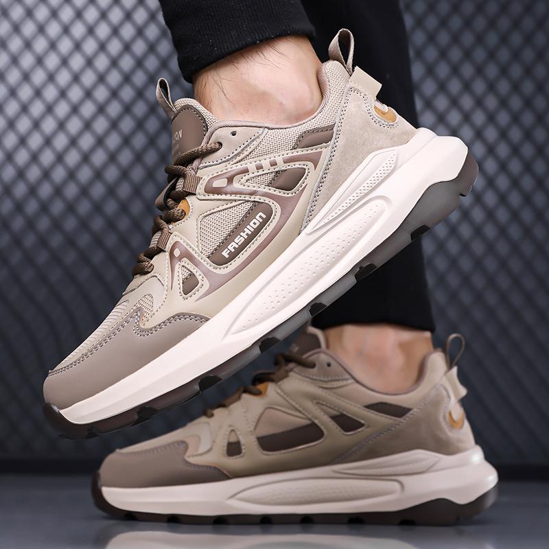 New Autumn and Winter Men's Outdoor Recreational Sports Shoes Four Seasons Lightweight Non Slip Wear-resistant Hiking Shoes