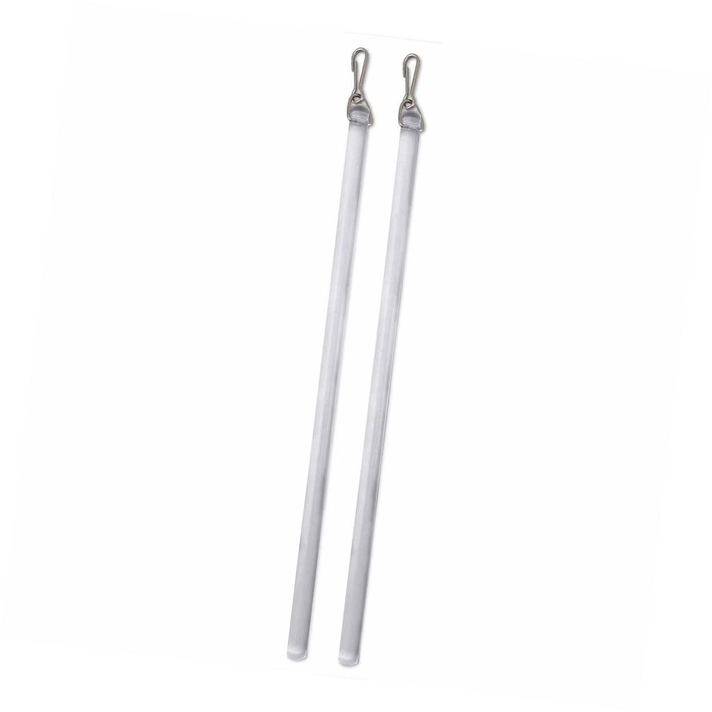 Pack of 2 Plastic 12Inch Curtain Pull Wand Drapery Control Pull Rod Stick with Hook for Opening and Closing Curtain