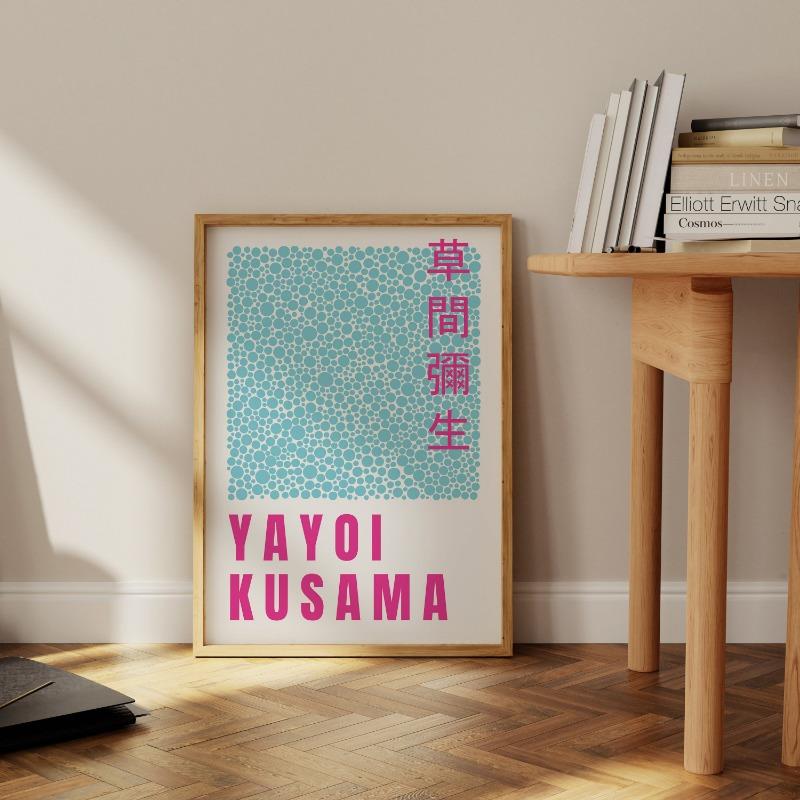 Japanese Pop Art Gallery Poster Abstract Print Picture Yayoi Kusama Pumpkin Canvas Painting Home Living Room Decor