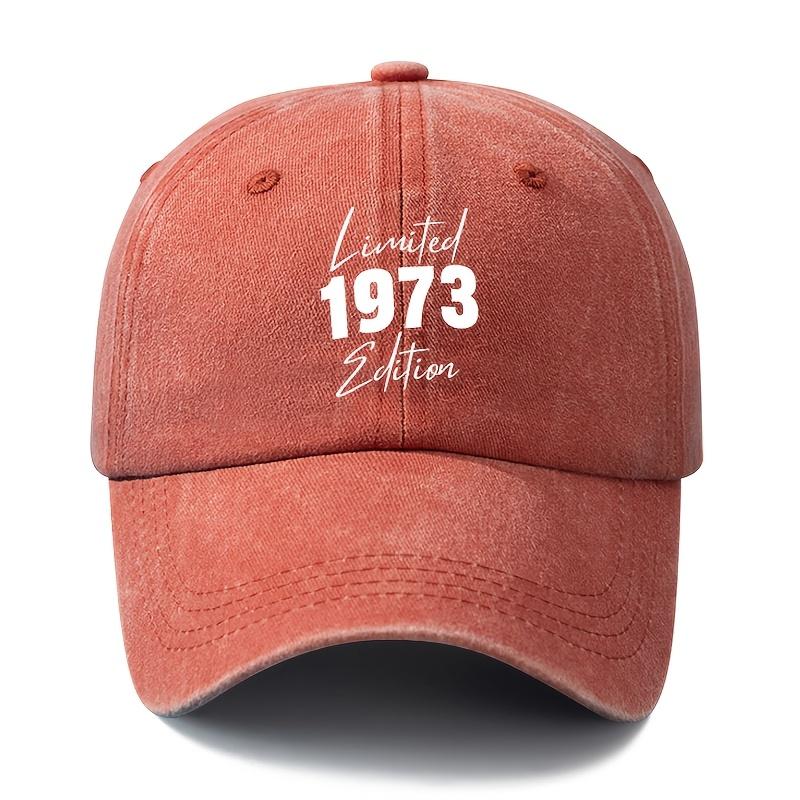 Unisex Fashionable and Versatile Printed 1973 Baseball Cap Outdoor Lightweight Trucker Baseball Cap Suitable for Outdoor