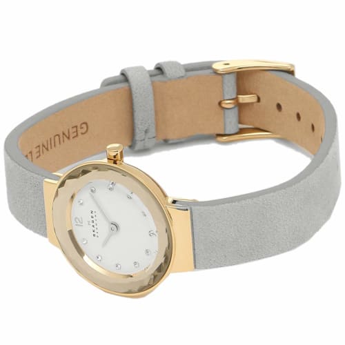 Skagen Women's Leonora 25mm Quartz Watch, White/Gray, SKAGEN SKW2778