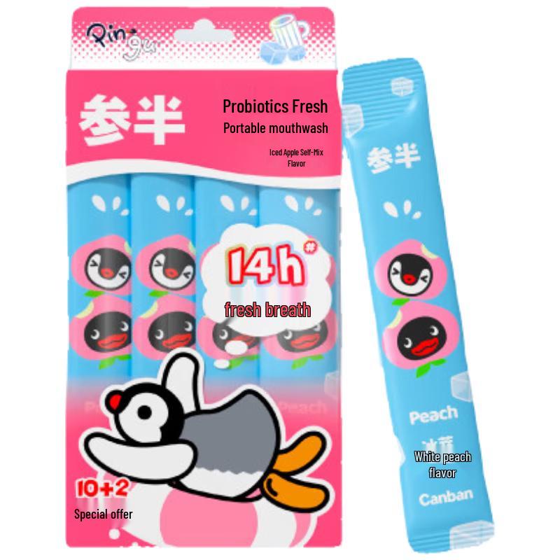 

Sanban White Peach Probiotic Mouthwash Travel Set