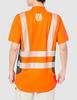 Husqvarna Zenoah Technical Hi-Vis Short Sleeve T-Shirt, Size M, Size 50, Workwear, 596303950, Orange/Gray