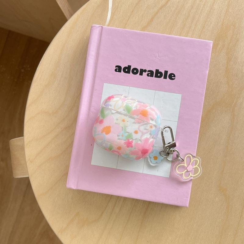 Spring flower oil painting applies to Apple AirPods 3rd generation protective case Pro earphone case 2022 new wireless 4 simple