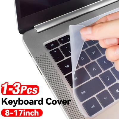 Universal Laptop Keyboard Cover Protecter Notebook Keyboard Film 8 To 17 Inch Waterproof Dustproof Silicone Cover for Macbook