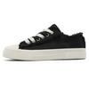 Fashion New Design Black Men's Canvas Shoes Low Cut Platform Skate Shoes For Men Fashion Lace-Up Vulcanize Shoes For Men Zapatos De Lona
