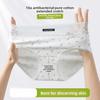 Girl Spring and Autumn Sweet Floral Pure Cotton 10A Antibacterial Extended Crotchy Waist Triangle Briefs