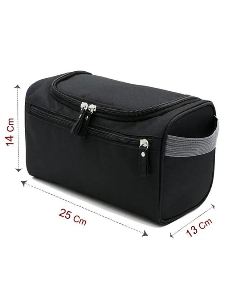 Men's Large-Capacity Waterproof Toiletry Bag with Hook and Side Handle