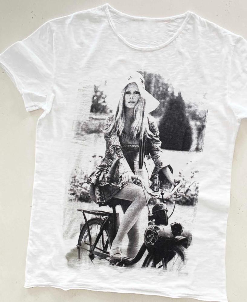Vintage 60s Brigitte Bardot Tshirt Unisex Allsize QT1639 Unisex T-Shirt XL