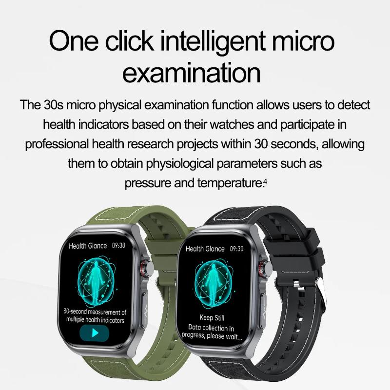 2025 New AMOLED Smart Watch ET585 Men ECG Blood Compositoin Health Monitoring Bluetooth Call Women Sports Fitness Tracker Smartwatch