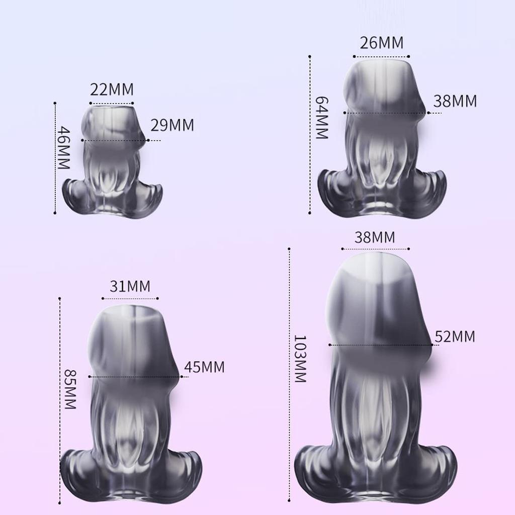 Tsukitoy Anal Plug Hollow Dildo for Women Anal Torture Anal Plug Observation Tunnel Plug Anal Expansion Device Adult Goods Dildo for SM Play Beginners