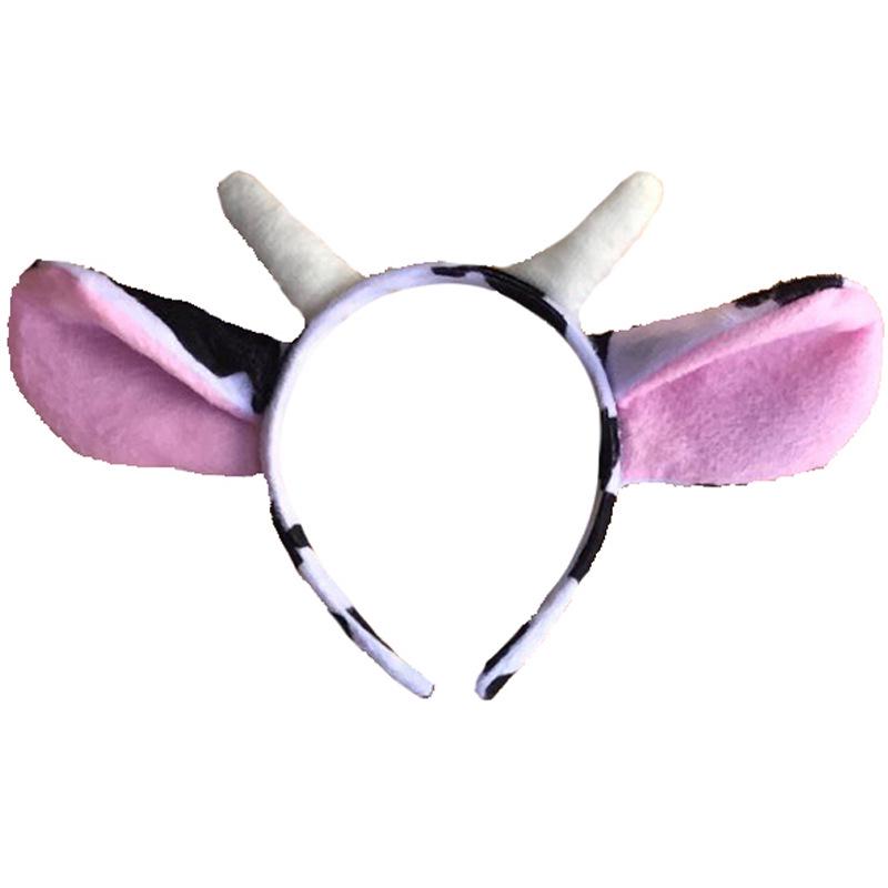 Zodiac Animal Horn Headband: Cow, Rabbit, Tiger, Dog, Cat, Wolf, Devil. Perfect for Costumes and Performances.