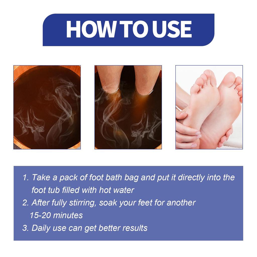 10pcs  Foot Care Pack Repair Relieve Soreness Swelling Foot Soak Foot Cleansing Callus Foot Bath Packs