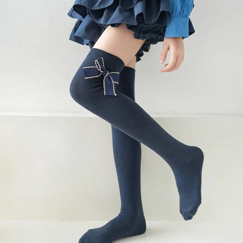 19palcové Dětské krajkové podkolenky s dírkovaným vzorem Měkká bavlna Roztomilé Dětské Dívčí Tenké Síťované Prodyšné Dlouhé Ponožky Pro 1-15 letou dívku