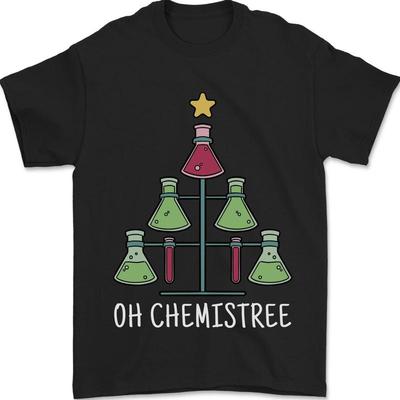 Oh Chemistry Fun Christmas Science Xmas T-Shirt Mens 100% Cotton