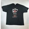 Jim Beam Black Label Bourbon Whiskey Graphic T-Shirt Mens XL Black Short Sleeve Unisex T-Shirt