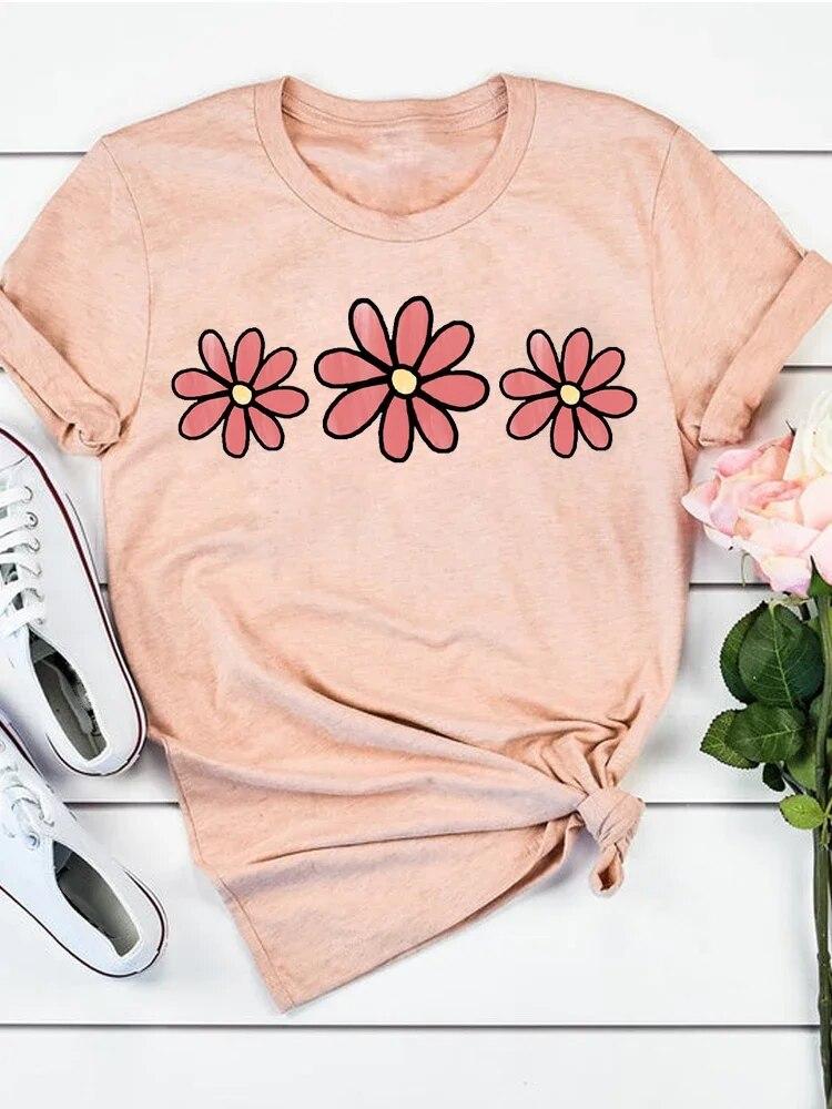 Dámský potisk Milostný dopis Sladký 90. léta Trend Léto T Oblečení Oblečení Móda Ležérní Trička Krátký rukáv Dámské FeUnisex Grafické tričko