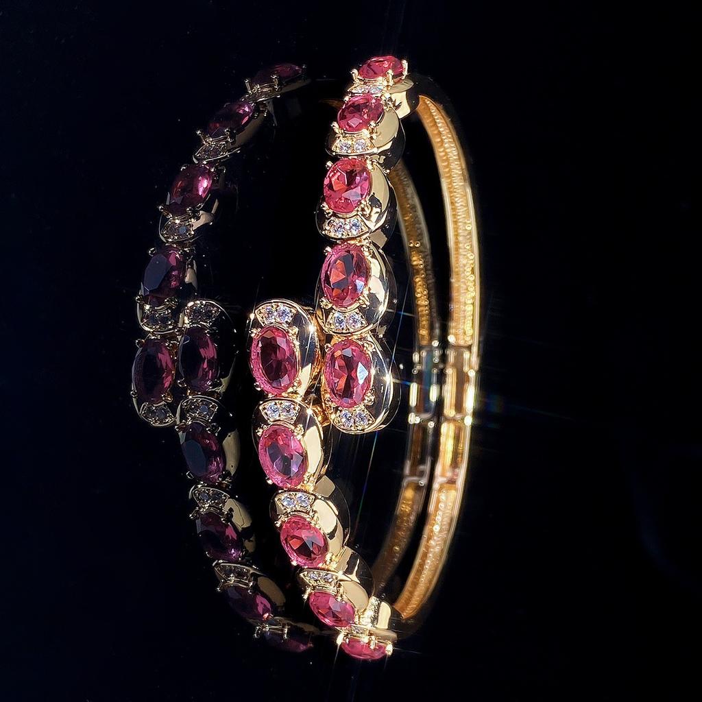 New Version of the Classic Fully Inlaid Zircon Women's Fashion Light Luxury High-end Bracelet