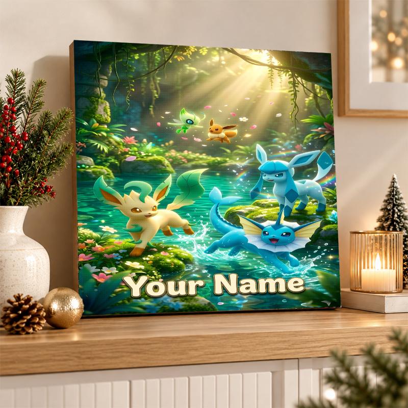 Leafeon Custom Name Diamond Painting Personalized 5D Full Drill DIY Diamond Art Home Decor
