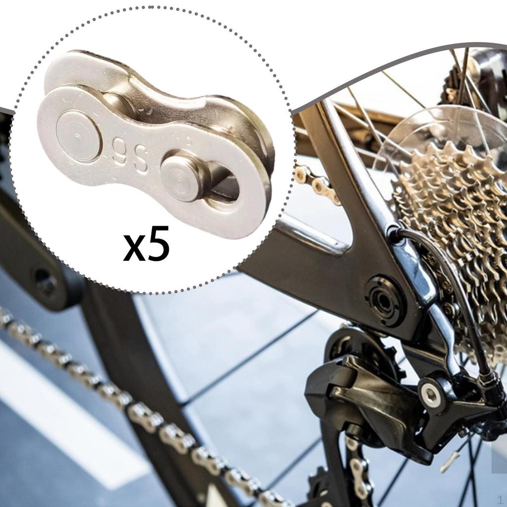 5 Pair Bike Chain Link Connector Accessories Professional Durability Easy to Install Premium
