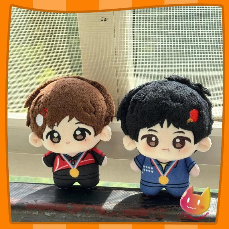 Stuffed 10Cm Game Anime Wang Chuqin Sun Yingsha Floral Script Body Plush Doll Toy Soft Table Tennis Champion Kid Gift Xmas