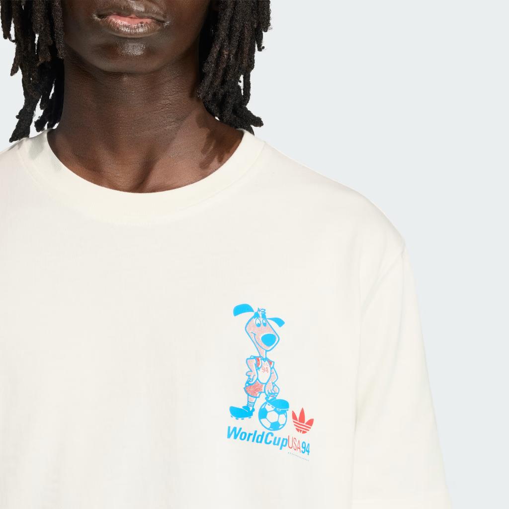 adidas FIFA World Cup 26 Striker Mascot T-Shirt Cloud White Men Tops KB6216