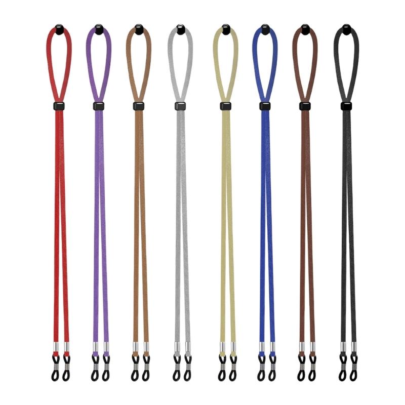 Sueded Sunglasses Lanyard Set Of 8 Adjustable Length Eyewears Retainer Eyeglasses Chain For Men Women Child Daily Wear