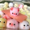 Klebrige TPR Squishy Mini Küken Schwein Hund Stressabbau Squishy Neue Fidget Spielzeuge Spielsets, Mini Entspannungs Quetschspielzeuge Spielsets