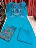 Women Designer Kurta Pant Dupatta Set Salwar Kameez Indian Bollywood Top Tunic Kurti