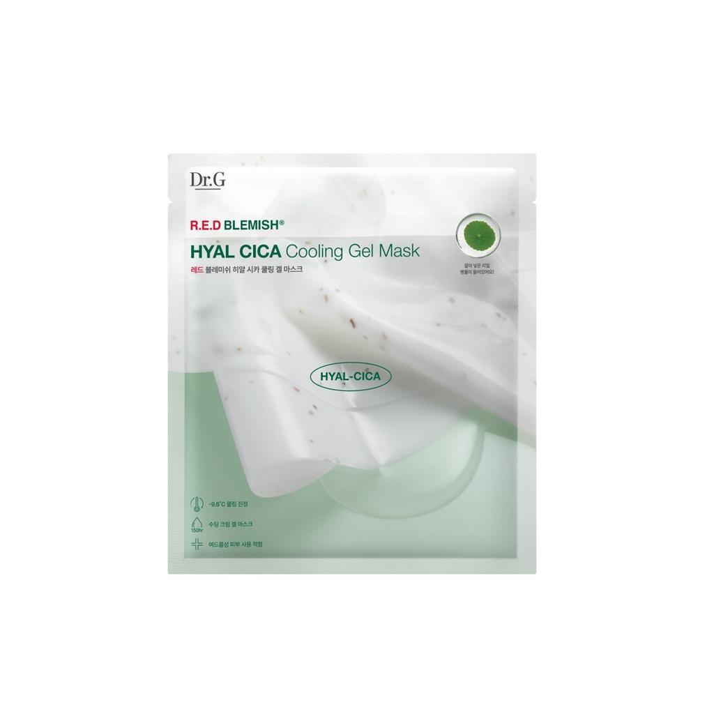 Dr.g [Nouveau Rafraîchissement Hydratant Instantané] Masque Gel Rafraîchissant Dr.g Red Blemish Hyalcica Pack de 5  4+1 Offert