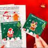 1 Piece Cartoon Christmas Metal Santa Claus Acrylic Pendant Bookmark School Office Supplies Bookmarks Cute Stationery