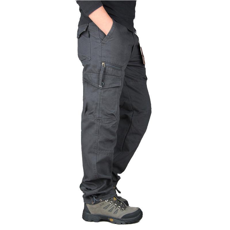 Men's Casual Cargo Pants Workout Joggers Stretch Sweatpants Hiking Tactical Pants with Multi Pockets Outdoor Lightweight Trousers for Men