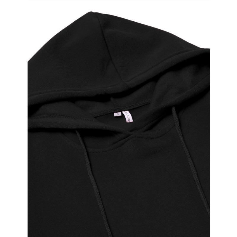 Autumn and winter new solid color hooded long-sleeved ladies dress, fashion sports street classic all-match mid-length skirt female vitality 887