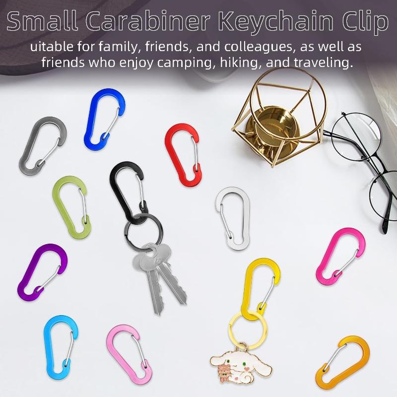5Pcs Multi-Uses Carabiner Aluminum Alloy Carabiner Hooks Carabiner Spring Clips for Outdoor Hiking Camping Fishing