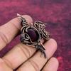 Red Fire Labradorite Pendant Copper Wire Wrapped Jewelry Fish Gemstone Pendant