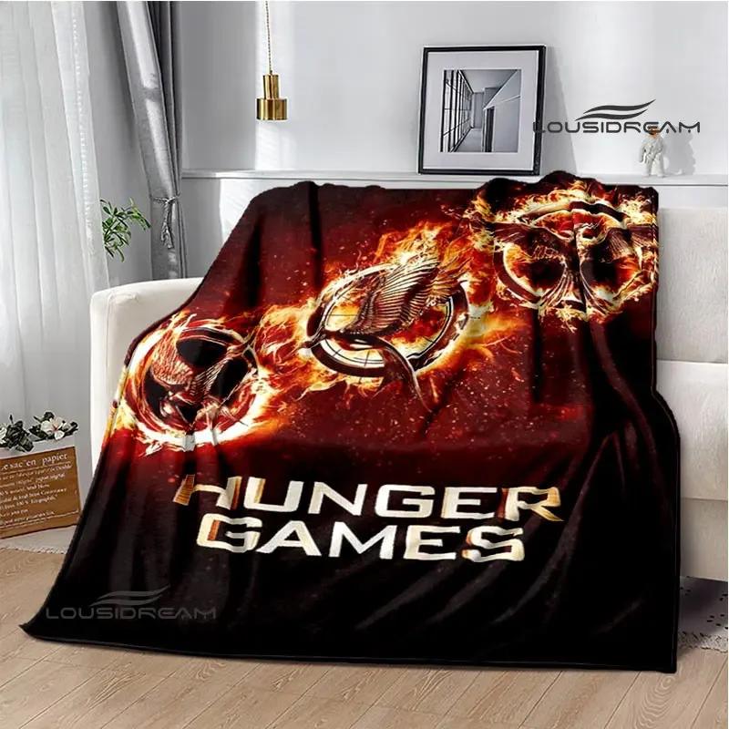 The Hunger Games Print Deka Flanelová deka Domácí cestovní deka deka tenká deka Teplá deka dárek k narozeninám