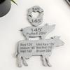 Meat Temperature Magnet for Grill & Fridge  Internal Cooking Temp Chart for Beef Pork Chicken Fish Grilling Accessories