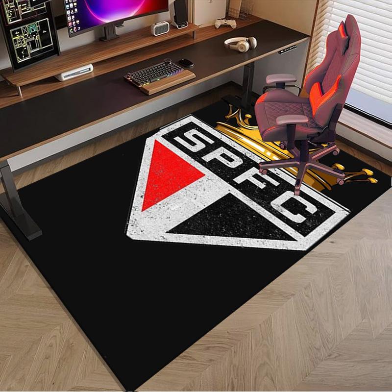 Pau-lo Fc Emblem Printed Area Rug for Office, Chair Rug, Decorative Carpet Floor Mat, Large Size Fan gifts Christmas gifts