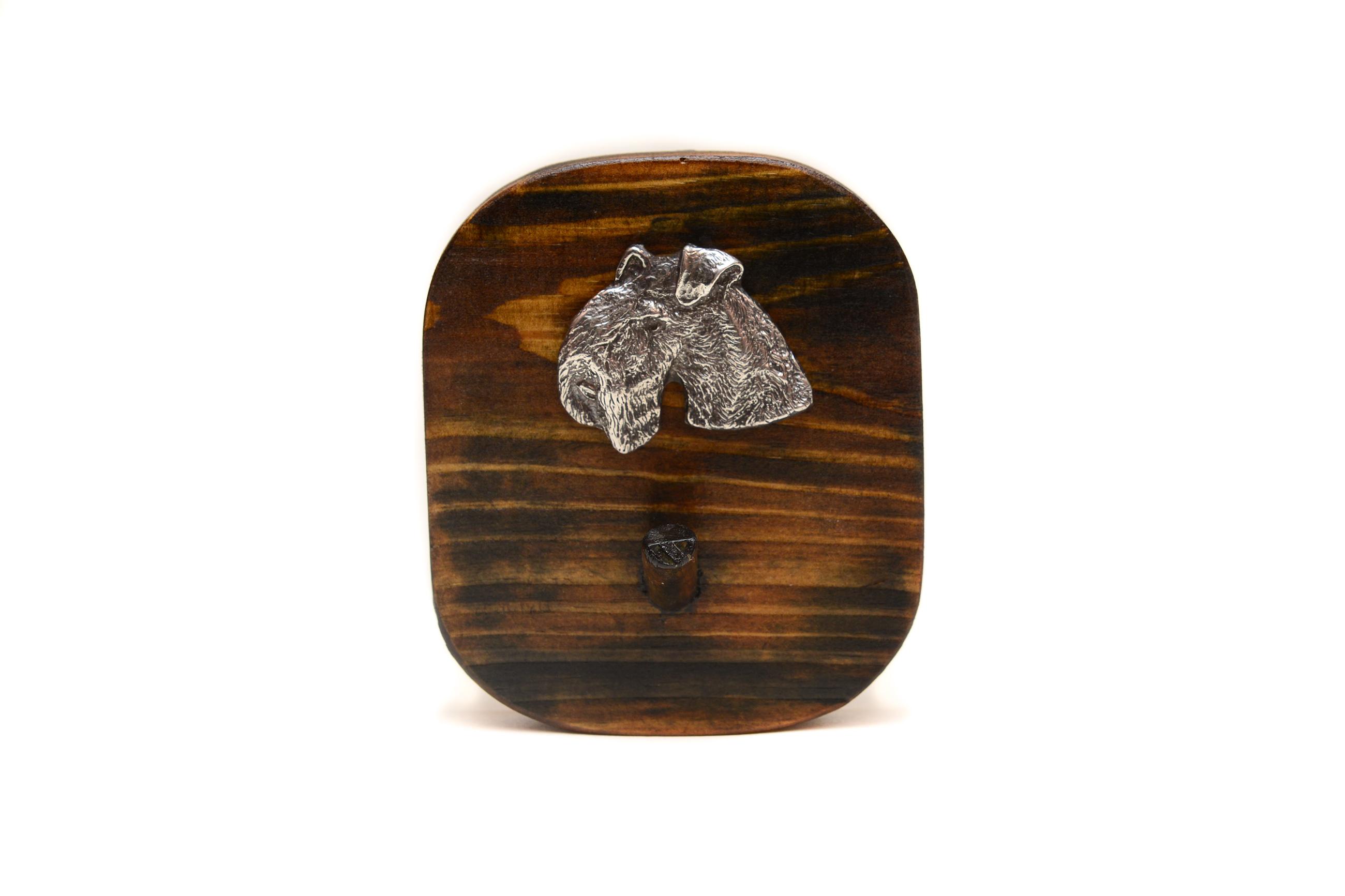 

Lakeland Terrier - leash hanger, medal hanger with dog, key hook from Art-Dog brand коричневий