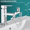 Universal 1080° Swivel Extender Faucet Aerator Splash Resistant Filter Kitchen Washbasin Faucet Aerator Nozzle Faucet Robot Arm