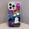 Sensei N-Natsume yujinchou Nyanko  Phone Case For iPhone 17,16,13,12,11,15,14,Pro,Max,Plus,SE4,Air,Mini White IMD Matte