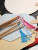 Thickened Xuan Paper Fan Surface Circular Fan Double-Sided Blank Paper Fan Painting Heart Card Paper DIY Kids Handmade Fan Painting Brush