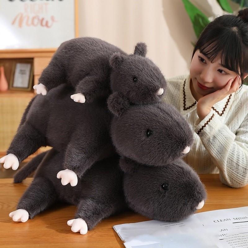 Adorable Cartoon Plush Mouse Doll Soft Pillow Cushion For Kids Birthday Gift