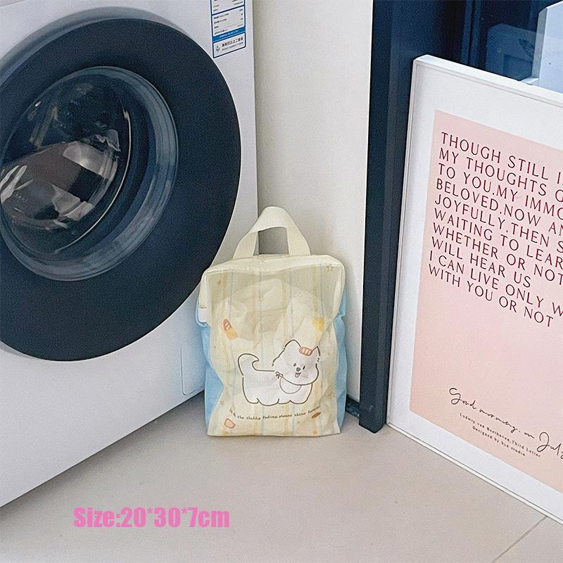 Dog Shape Laundry Bag Clothes Washing Protection Mesh Bag Machine Wash Anti-Deformation Laundry Net Thickened Wear-Resistant Lar