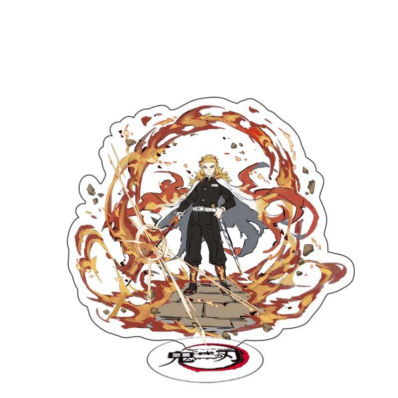 Demon Slayer Anime Acrylic Stand Kimetsu No Yaiba Kamado Tanjirou Hashira Giyuu Action Figure Desk Model Toy