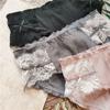 Cute Underwear Threaded Briefs Lace Edge Wrap Hip Low-rise Panties for Women