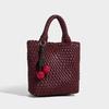 New niche woven basket bag, hand-woven women's bag, casual versatile hand-held bucket bag