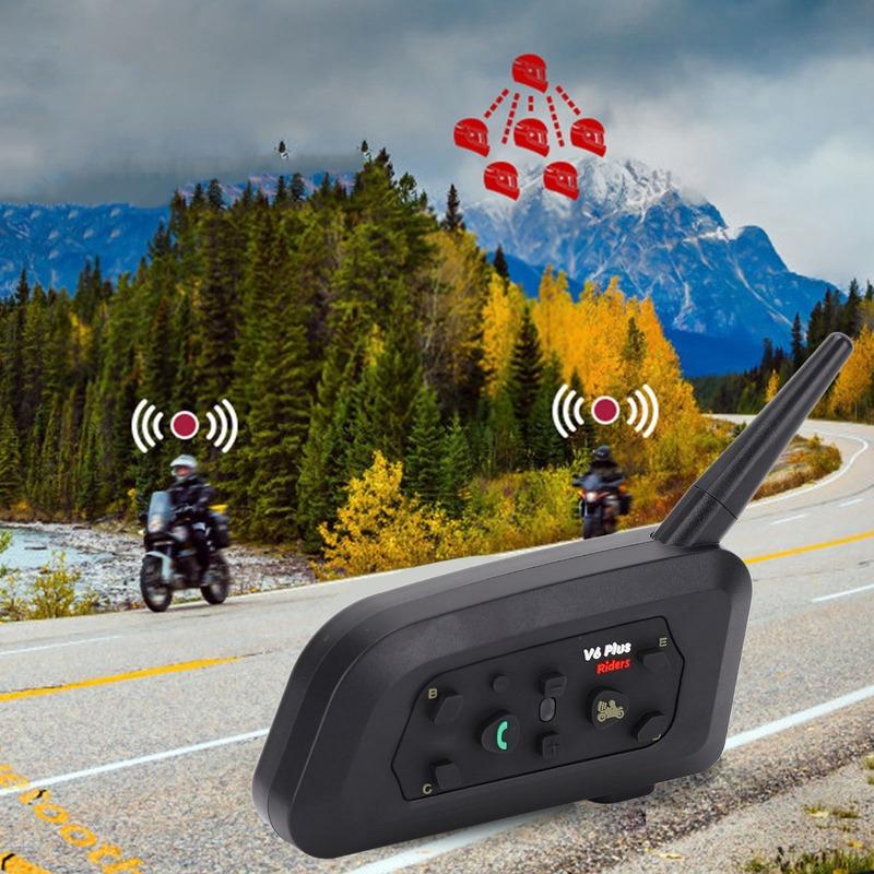 Helmet Intercom Headset Stable Communication CVC Noise Reduction Lightweight Motorcycle Bluetooth Headset for Outdoor Sports