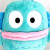 Sanrio Characters Fluffy Hangyodon 2L Plush Interior Big Size Blue
