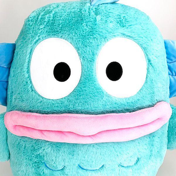 Sanrio Characters Fluffy Hangyodon 2L Plush Interior Big Size Blue